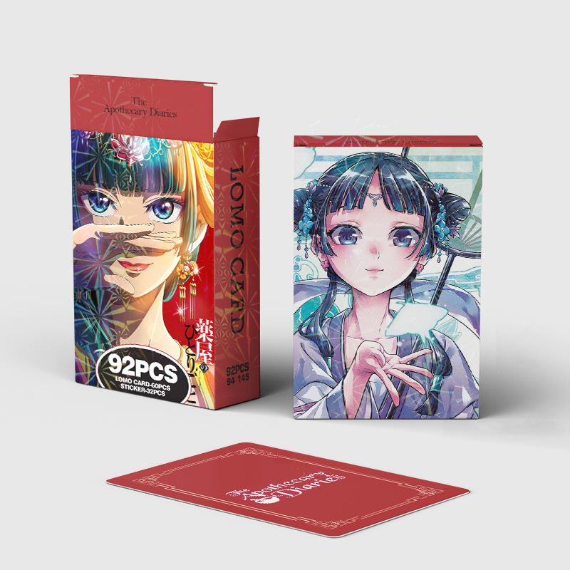 Anime Laser Lomo Cards Cartoon Character Holographic Photocard Kawaii Stationery Gift