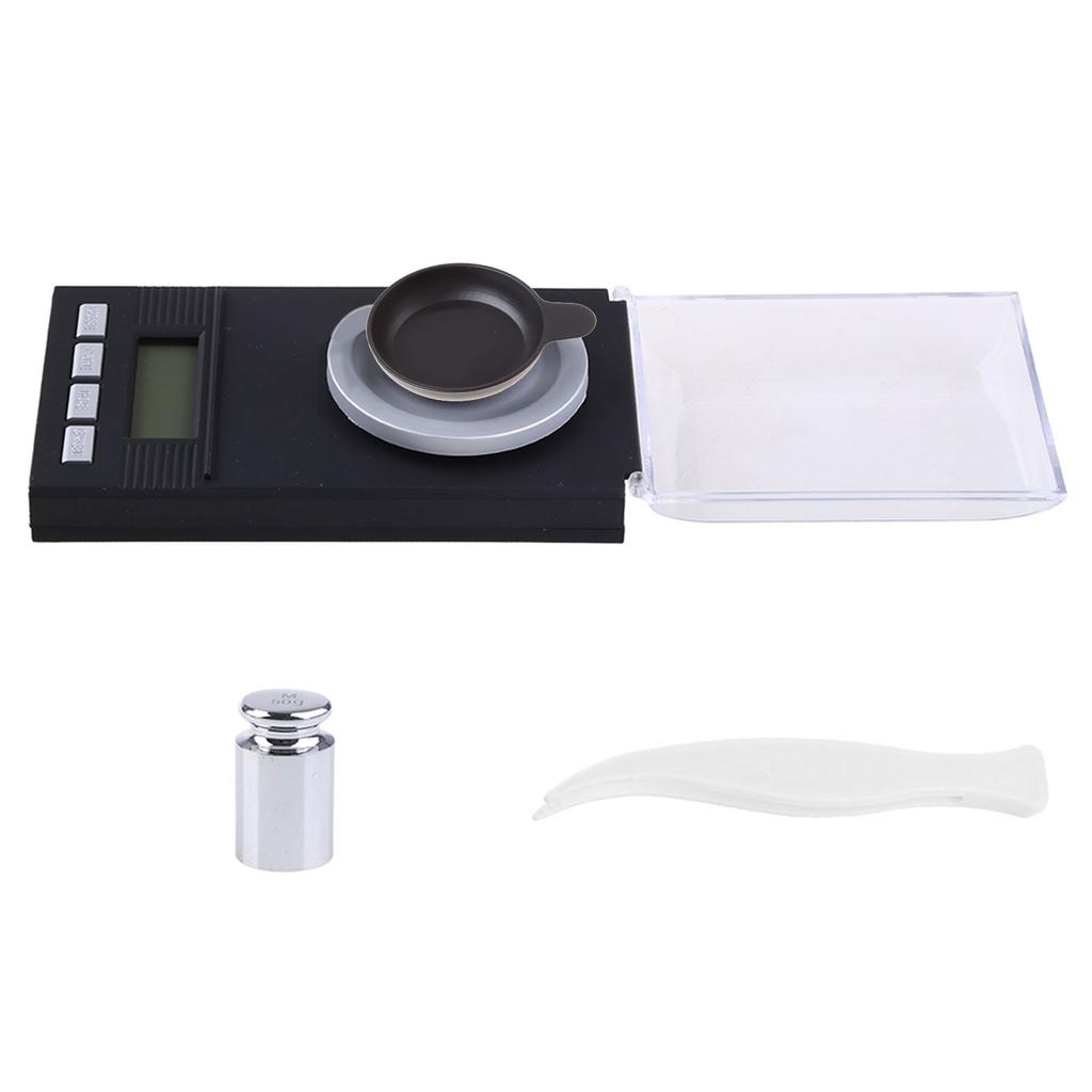 Digital Jewelry Scale for w/ LCD Display 100g/ 0.001g Pocket Scale Weight Milligram Scale for Diamonds Platinum Gold Sil