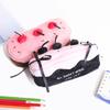 New Plush Cherry Cake Pen Bag Large Capacity Pencil Case Students Multifunction Stationery Bag For School Office