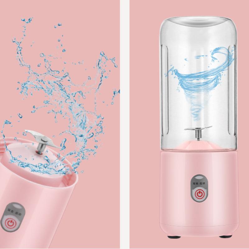 Portable Electric Juicer Blender Double Blades Rechargeable Waterproof Household Multifunction Milkshake Juice Maker Machine