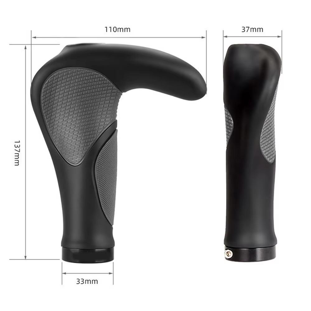 Bicycle Grip Lock Anti-slip Mountain Bike Rubber Horn Hand Grip Vice-handle Riding Equipment