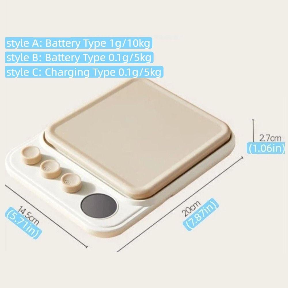 USB Charging Digital Kitchen Scale LCD Display Food Scale Electronic Scale Baking Use