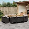 VidaXL 13-Piece Garden Dining Set with Cushions, Table and Folding Back Chairs, Outdoor Patio Furniture 3210687