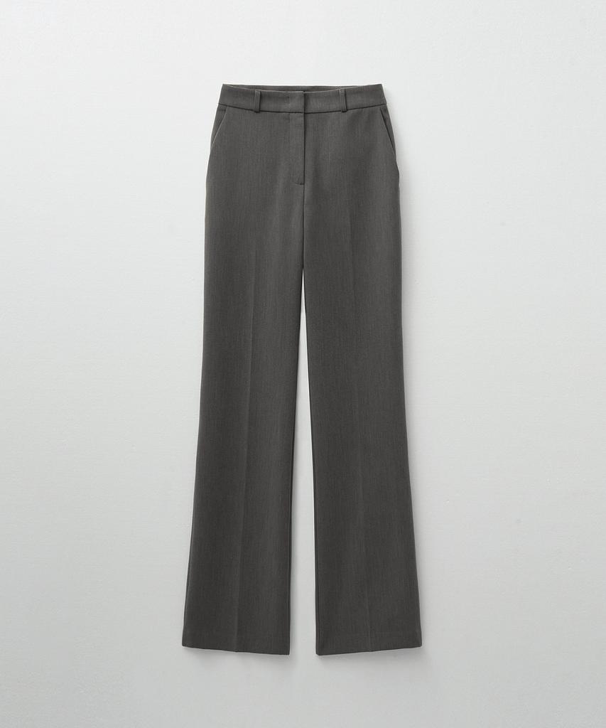 MONGDOL Semi-Bootcut Slacks Charcoal Mdpt021Charcoal