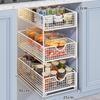 Pull-Out Cabinet Organizer Shelf Kitchen Sink Pantry Snacks Spices Storage Adjustable Multi-Layer Drawer Rack