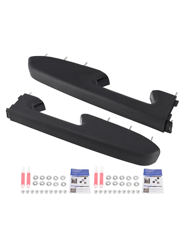 Front Armrest Repair Kit For Chevy Silverado 1500 2500HD 3500HD 2010-2014 Black