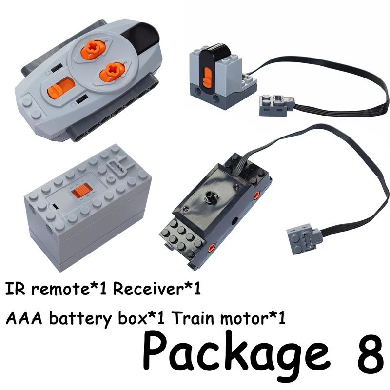 Non-Toxic Motor Set 8293 Pf Model Power Functions Technical Parts Building Blocks Compatible Moc High-Tech Diy Bricks Motor Battery Boxs