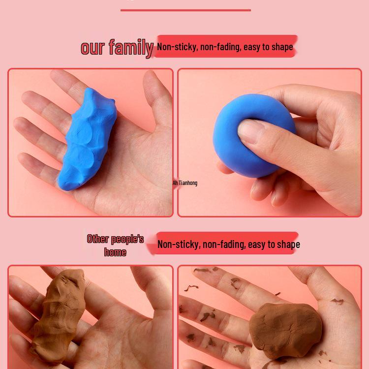 24-Color Food-Grade Playdough for Kids: Safe Light Clay for Kindergarten Modeling