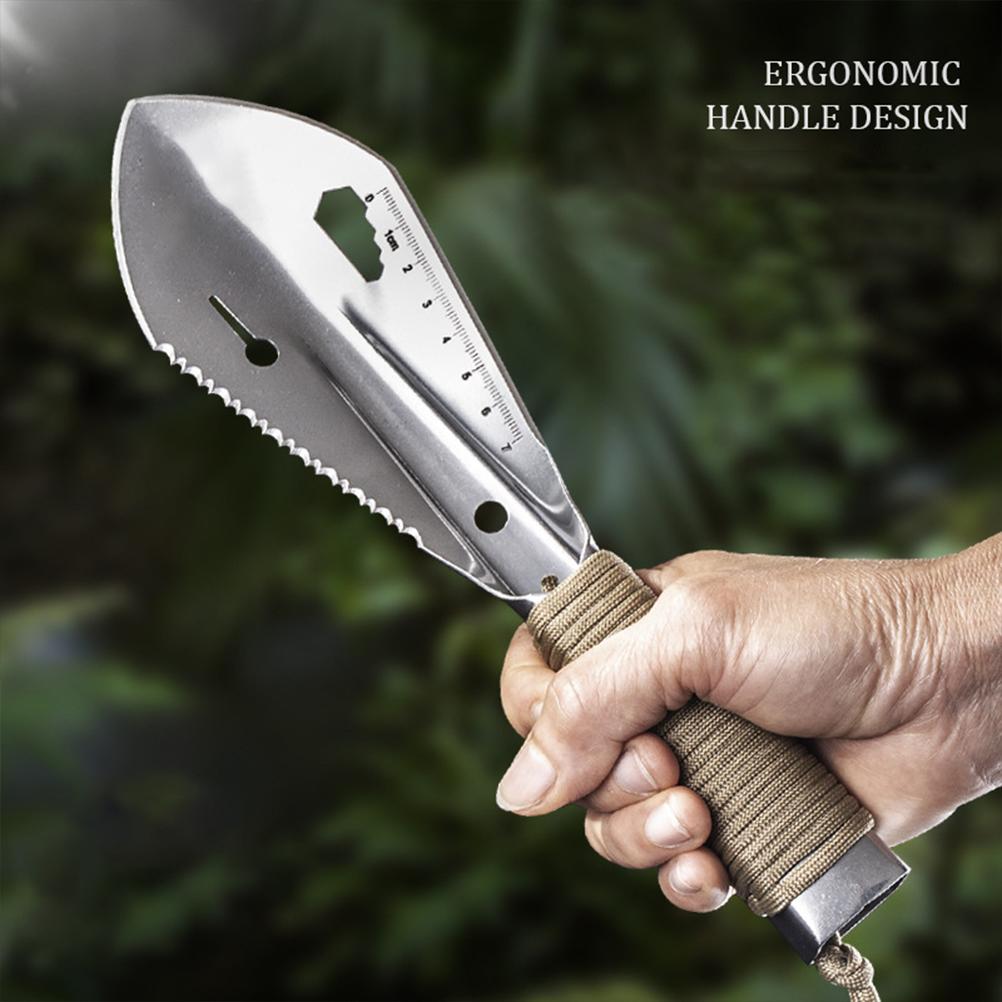 Multifunctional Garden Metal Serrated Digger Portable Serrated Digging Tool with Non Slip Handles