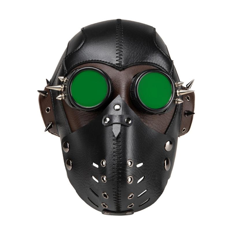 Gothic Steampunk Mask With Breathable Material For Cosplay Enthusiasts Motorcycle Riders Party Punk Style Mask
