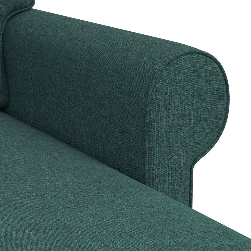 Sofa Dark Green 195 X 138 X 80 Cm Fabric
