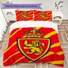 Real Zaragoza Pattern Bedding uilt Set uilt Cover Pillowcase Home Decoration Birthday Gift (1 * duvet cover + 2 * pillowcase without core)