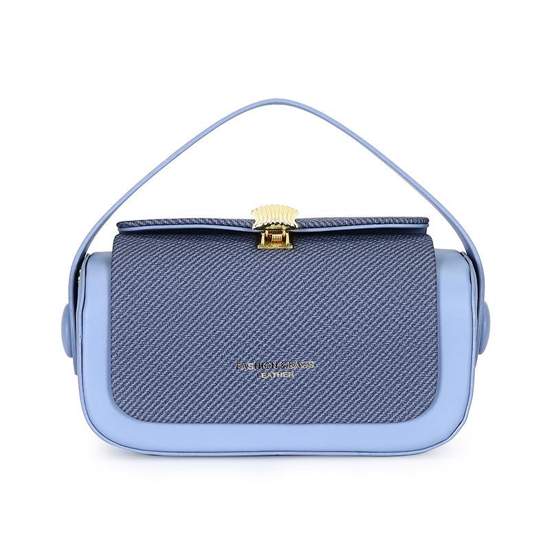 2025 Women's High-End Solid Color Handbag: Fashionable, Versatile Shoulder & Crossbody Bag