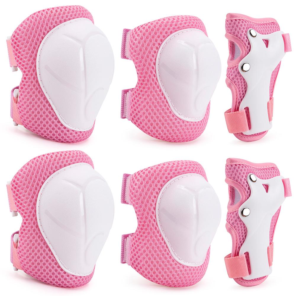 Kids' 6-Piece Protective Set: Knee & Elbow Pads for Skating, Skateboarding, Biking