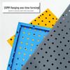 Metal Pegboard Square Hole Tool Rack Wall Mount Display Shelving by Leidezhu