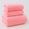 Plush Coral Fleece Bath Towel Set Ultra Soft High Absorbent Quick Dry Towel for Face Body Skin Friendly Home Bath Accessories