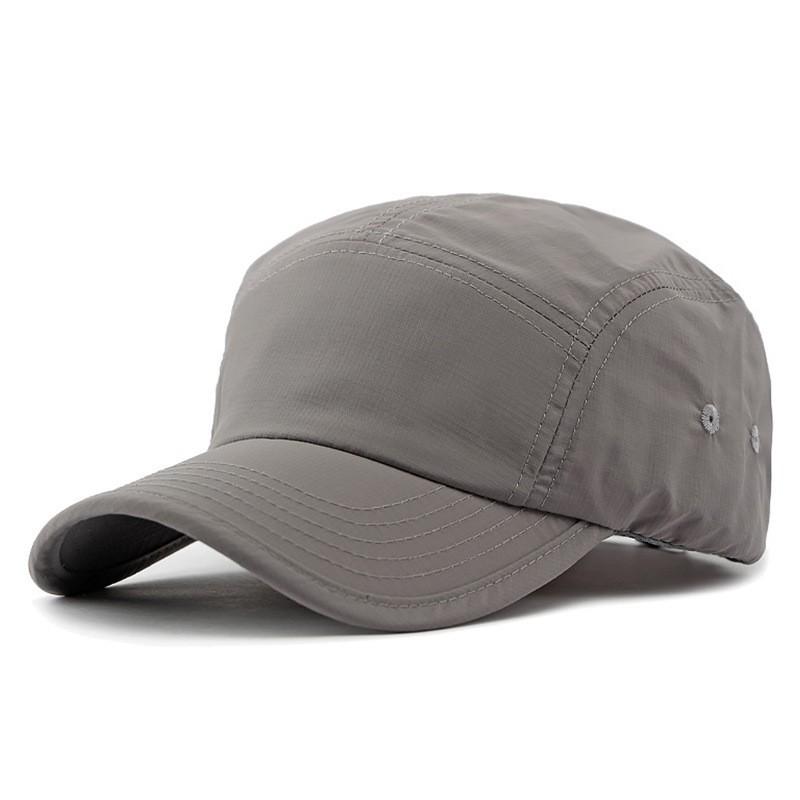 Japanese Retro Quick-Dry Color-Block 5-Panel Baseball Cap with Sun Protection for Outdoor and Mountaineering