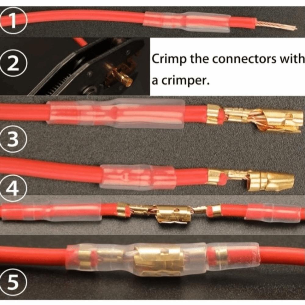 Copper Crimp Terminals Bare Nose Lugs Cold Pressure Terminal Set  Wire Wiring