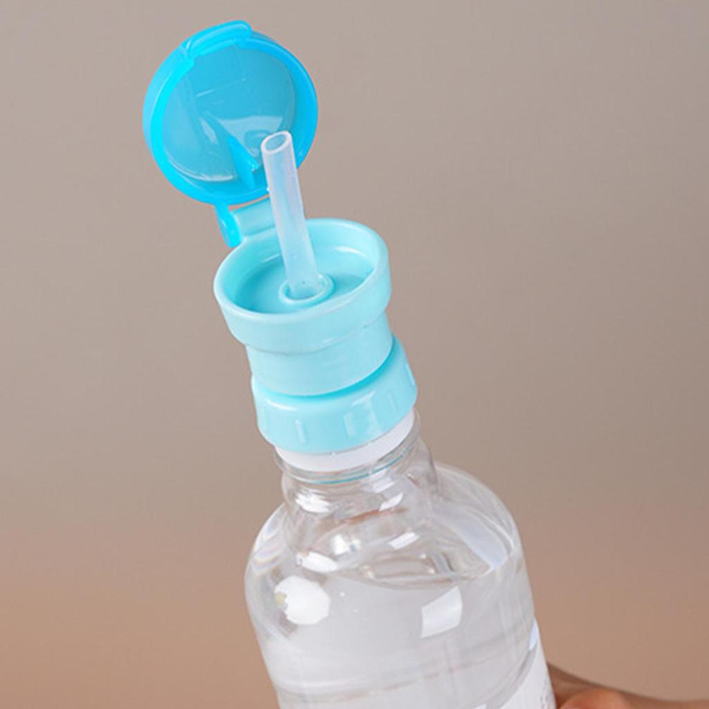 Universal Leak-Proof Water Bottle Straw Cap Replacement Portable Silicone Drinking Lid for Outdoor Camping Gym Hiking Accessory