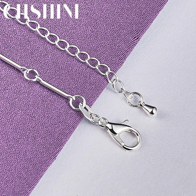 CHSHINE New 925 Sterling Silver Dolphin Charm Chain Bracelet For Women Lovers Party Fashion Jewelry