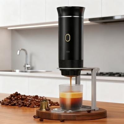 Bärbar Trådlös Elektrisk Espressokaffemaskin För Resa &Bil &Hem Camping Kaffebryggare 3-i-1 Kapsel Pulver Kaffebryggare
