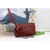Women's Genuine Leather Multi-Compartment Crossbody Clutch Bag