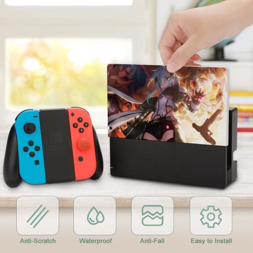 SAO Sinon Switch Dock Case, Switch Base Protective Shell, Popular Anime Switch Dock Cover, Game Console Storage, Drop Protection, Shock Absorption, Sc