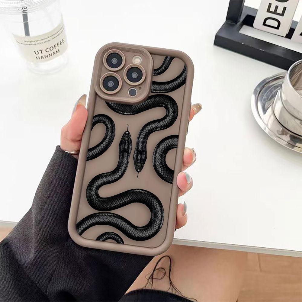 Gold Black Purple Snake Phone Case For Googel PIXEL 7 7A 8 8A 9 10 PRO XL 5G Silicone Case DIY Shell Funda Capa Coque Cover