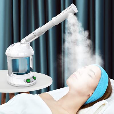 Yüz Buharlayıcı, Yüz Derin Temizliği İçin Nano İyonik Yüz Buharlayıcı Ev Tipi Yüz Spa'sı, 360° Dönebilen Kollu ve Çelik Cilt Kitli Taşınabilir Yüz Buharlayıcı
