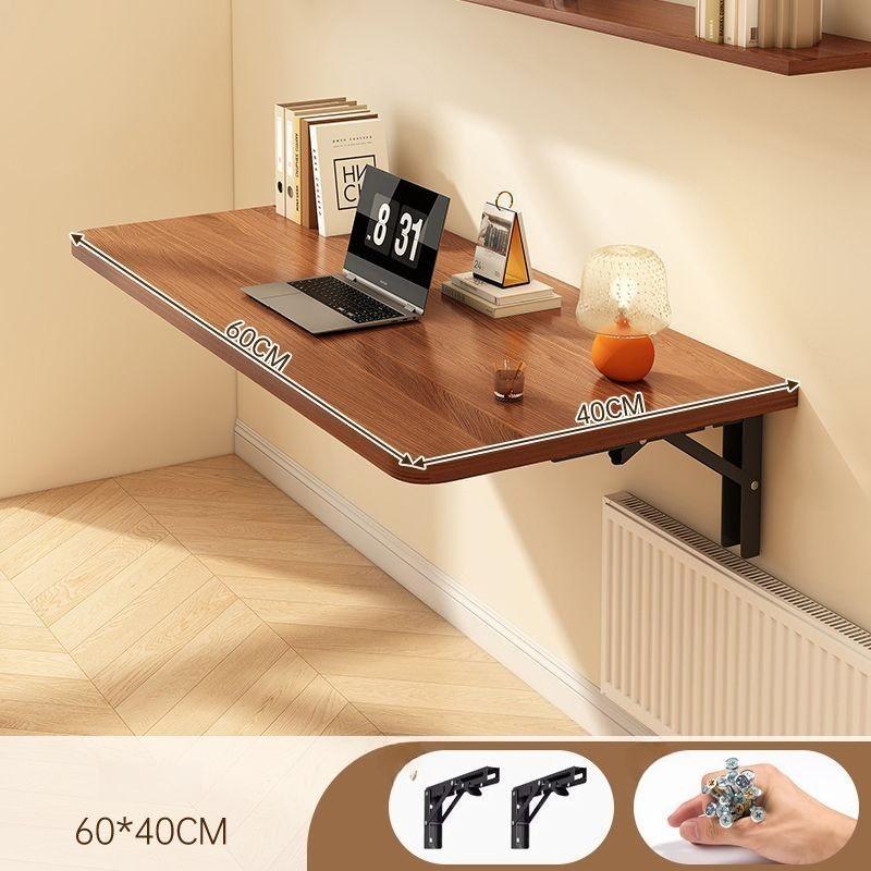 Wall Mounted Folding Desk Modern Wooden Side Table Luxury Simple Desks Minimalist Multifunctional Bedroom Tables Home Furniture