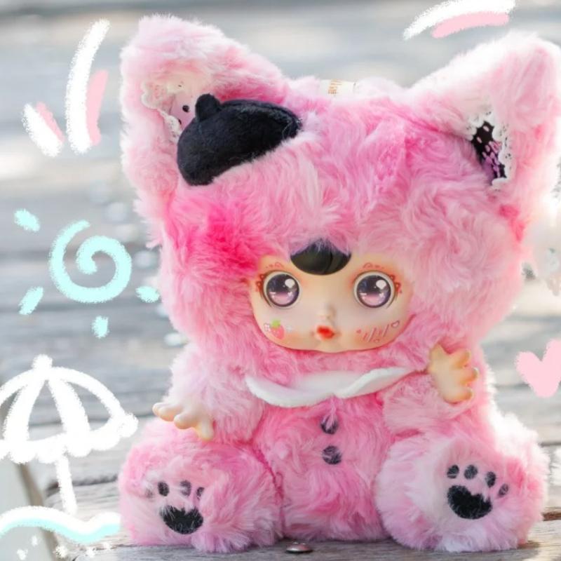 Yumi Hug Together Sleep Series Plush Keychain Blind Box Cute Vinyl Doll Figures Collectible Toys Birthday Gifts