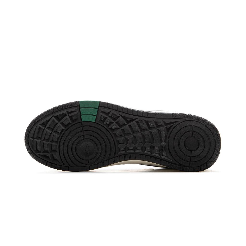 Li Ning Tianji Soft HI Slip Resistant Abrasion Resistant Mid top Skateboard Shoes Men's White Black Green AGCU367-2