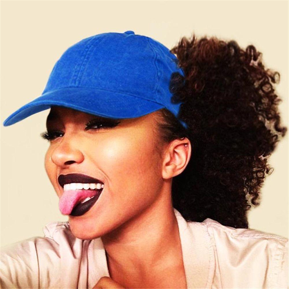 Half-Empty Top Adjustable Messy Bun Ponytail Cap Women's Baseball Cap Hip Hop Caps Sun Visor Hat