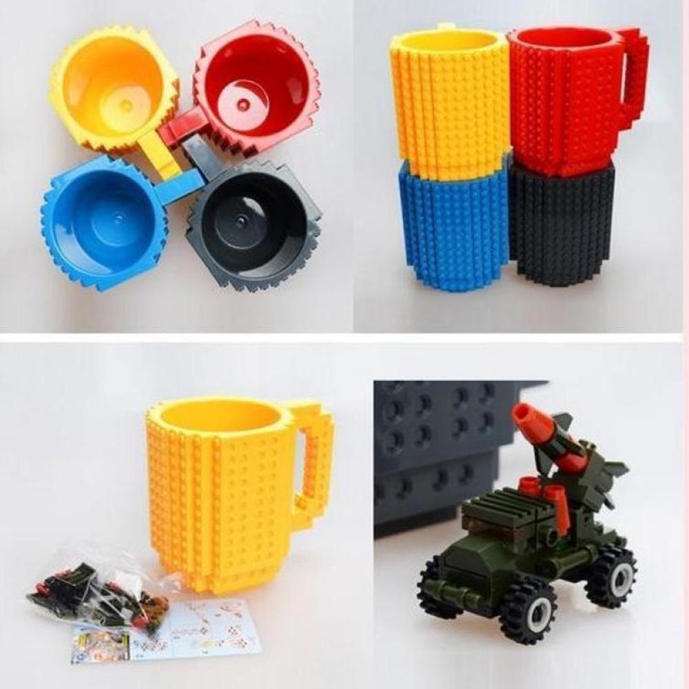 Premium Quality Build A Brick Mug With Unique Building Blocks Design Coffee Cup