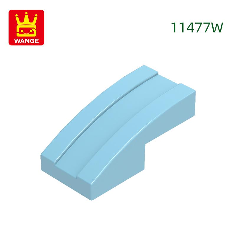 333Pcs/lot 11477W Slope Curved 2 x1 Block Moc Colour Accessories Compatible with with Brick DIY Children's Toy Building Assembly Parts