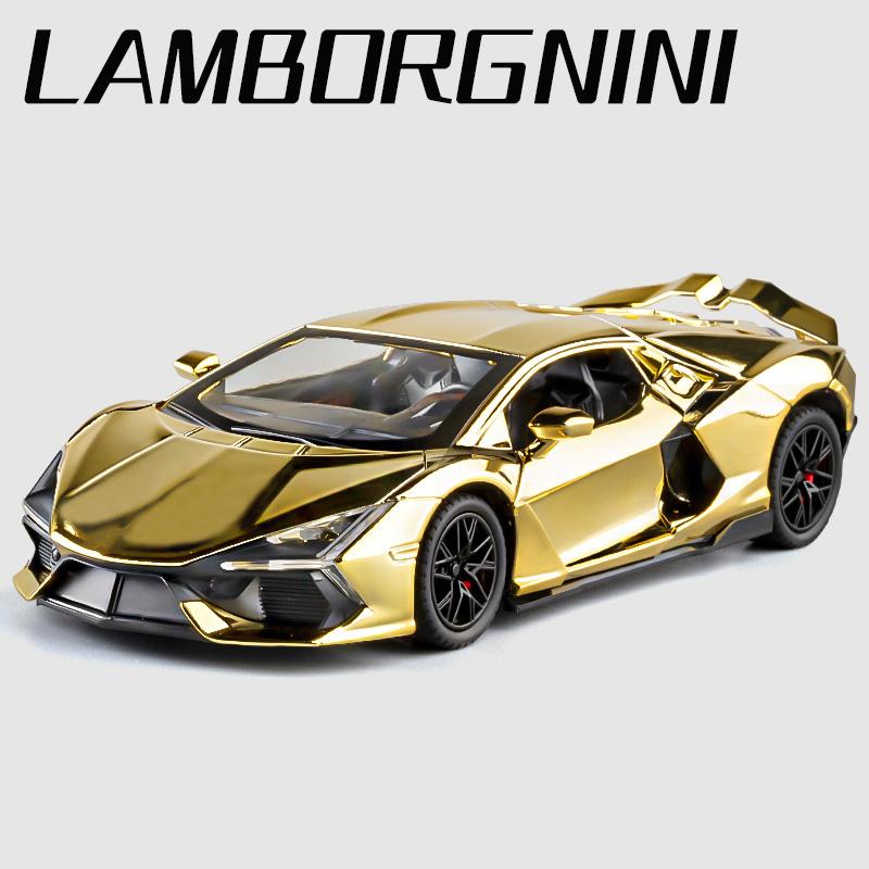 1:24 Lamborghini Revuelto Metalizowany Stop Model Samochodu Zabawka Odlewy Ciśnieniowe Metal Odlew Dźwięk i Światło Samochody Zabawki Dla Dzieci Pojazd