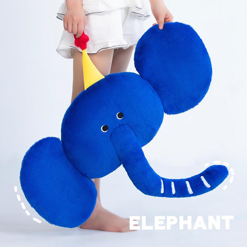 Simulating Elephant Cartoon Plush Toy Girl Sofa Decoration Pillow Gift Holiday