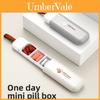 Modern Simplistic Pill Case With Segmented Design For Home And Travel