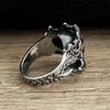 Vintage Gothic Crown Calvarium Skull Punk Rings For Men Women Stainless Steel Halloween Fashion Jewelry Gift Boyfriend Size 7-13