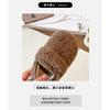 Girls' outdoor furry shoes for autumn and winter, soft-soled, non-slip, padded with wool, warm cotton shoes, loafers for little girls