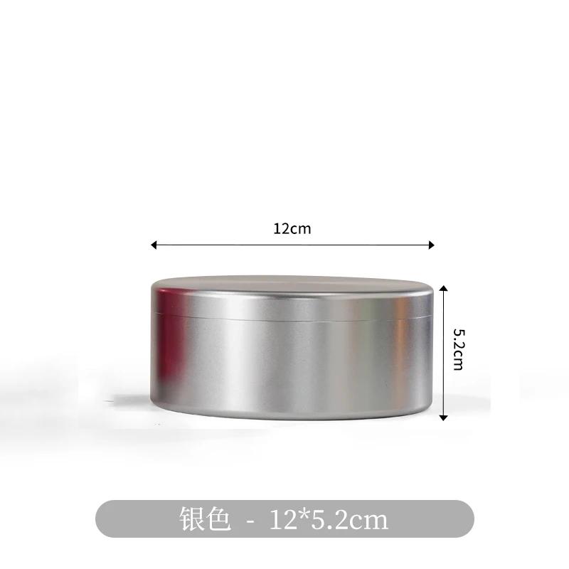 Round Aluminum Alloy Tea Pot Trumpet Portable Travel Tea Box Metal Mini Stainless Steel Sealed Tea Box Home Decoration Gift