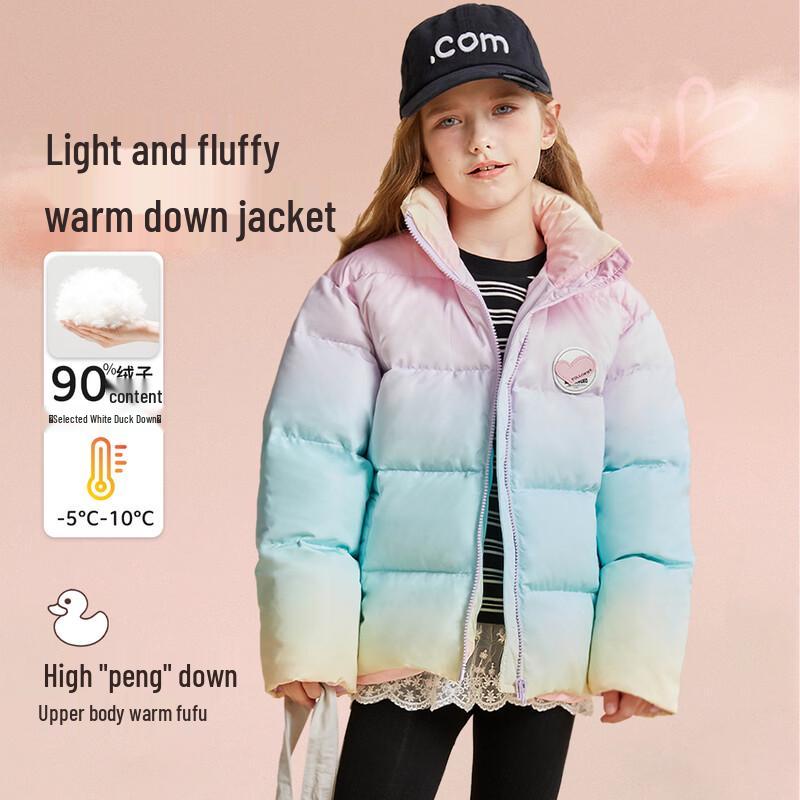 Flo Romy Girls Camouflage Gradient Down Jacket 140