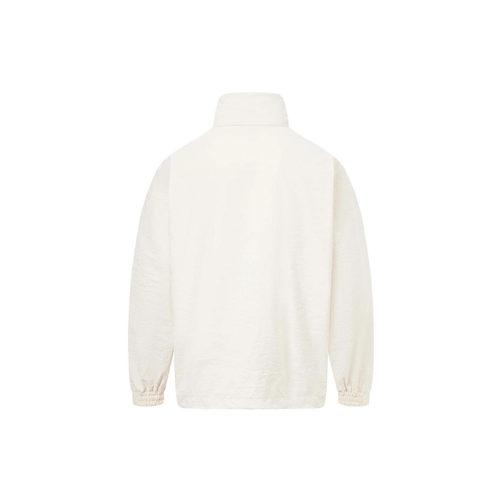 Li Ning Plain Loose Multi-Pocket Work Jacket Men Jackets Off-White AJDT539-1