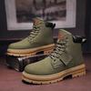 High Top Boots Men's Leather Shoes Fashion Motorcycle Ankle Military Boots for Men Winter Boots Man Shoes Lace-Up Botas Hombre