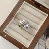 Retro Vintage Letter Design Open Ring Women Men Punk Hip Hop Theme Jewelry Gifts Accessories