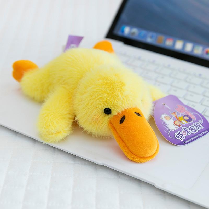 Dog Frog Duck Refrigerator Sticker Plush Animal Magnet Short Plush Decor Home