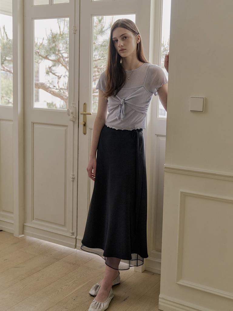 Peulomdeimomeonteu See-Through Layered Long Skirt_3Color