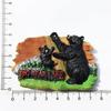 USA Alaska Bear Kawaii Fridge Magnets Tourism Souvenir British Canada Bear Refrigerator Magnetic Stickers Cute Magnet Decor Gift
