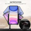 Heightened Aluminium Alloy   Mobile Phone Holder 360 degrees  Rotation   Motorcycle Phone Mount Rear View Mirror Phone Bracket for Moun