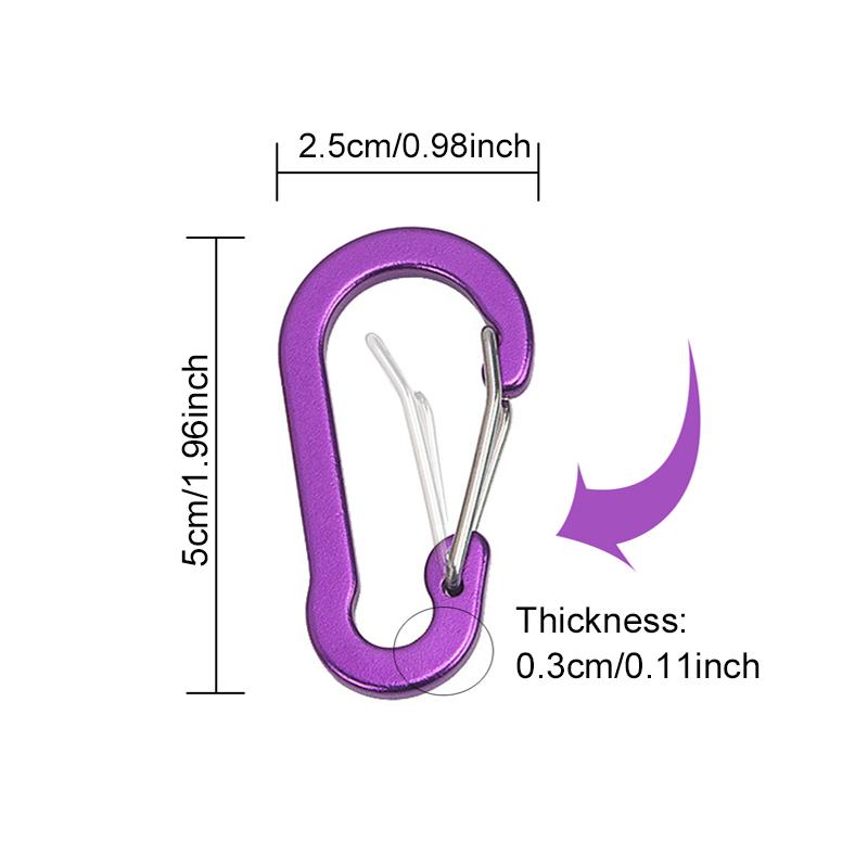 1PC Gourd Shape Carabiner Camping Gadget Water Bottle Hanging Buckle Key Chains 10 Color Available Aluminum Alloy Carabiners ZYF